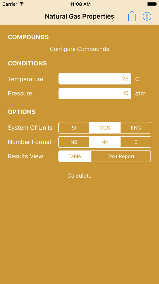 Natural Gas Props Calculator - 1.5.1 - (iOS)
