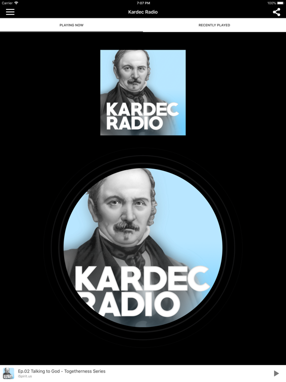 Kardec Radio iPad screenshot 1 - Education app