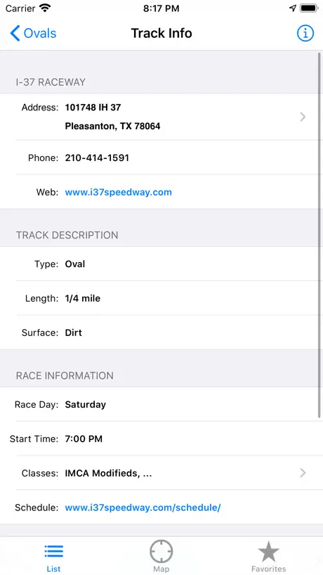 Texas Race Tracks