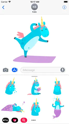 Game screenshot Emotional Unicorn Stickers apk