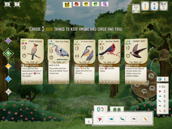 Wingspan: The Board Game iPad app afbeelding 1