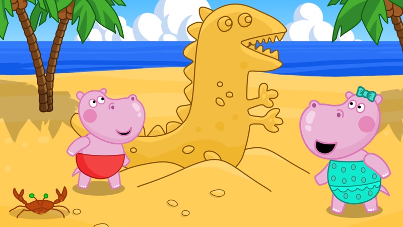 Hippo: Aventuras en la Playa screenshot 1