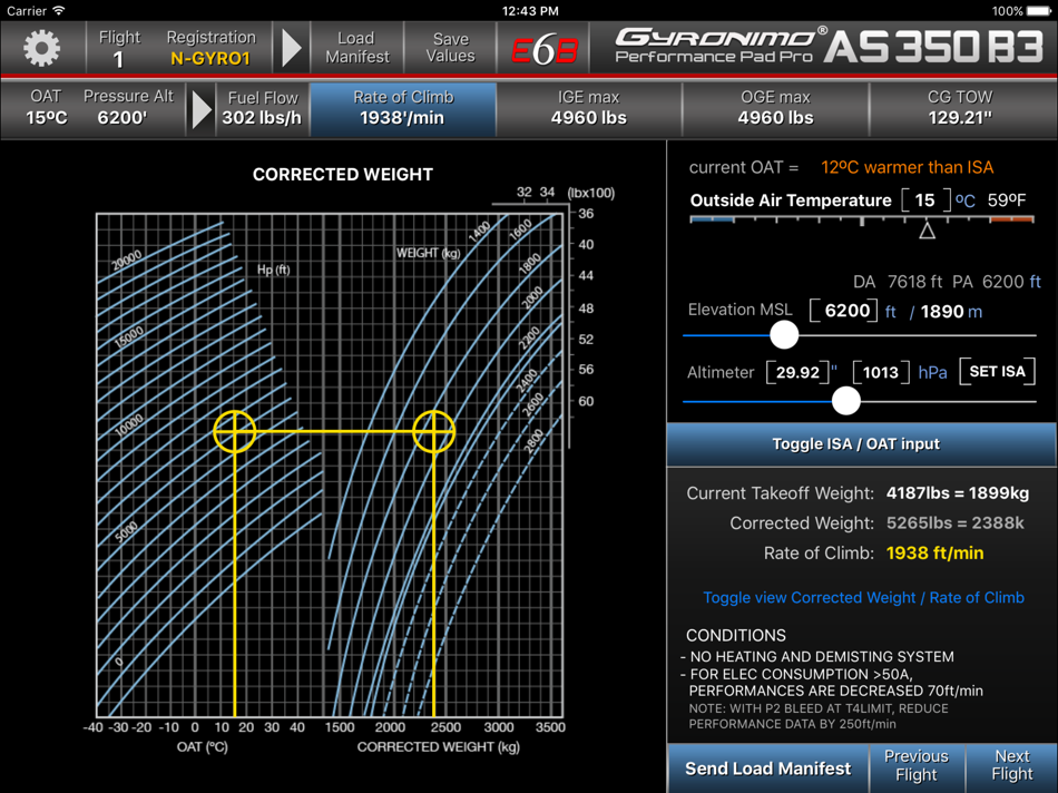 #2. AS350B3 Performance Pad (iOS) By: Gyronimo, LLC
