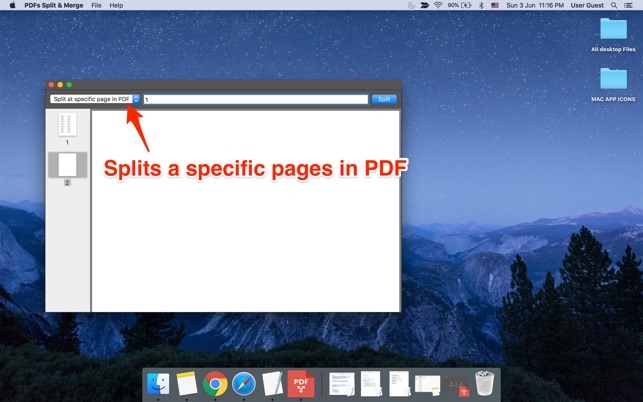 How to split PDF on Mac