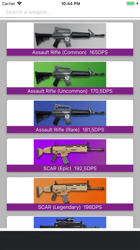 Weapon Simulator for Fortnite