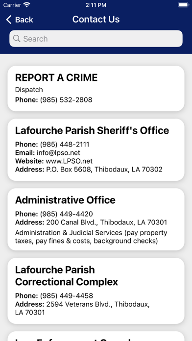 Lafourche Parish Sheriff screenshot 2