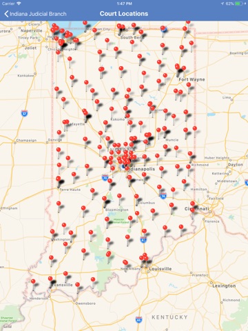 Indiana Courts iPad screenshot