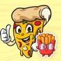 Pizza and French Fries Sticker app download