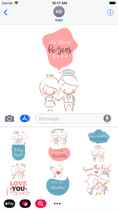 Wedding Bride & Groom Stickers Screenshot
