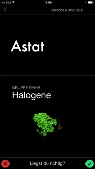 Screenshot von Die Elemente: Lernkarten auf dem iPhone 3
