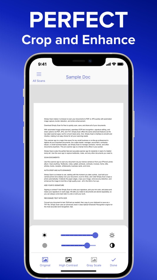 #5. Simply Scan Scanner PDF Editor (iOS) Podle: Mizh LLC