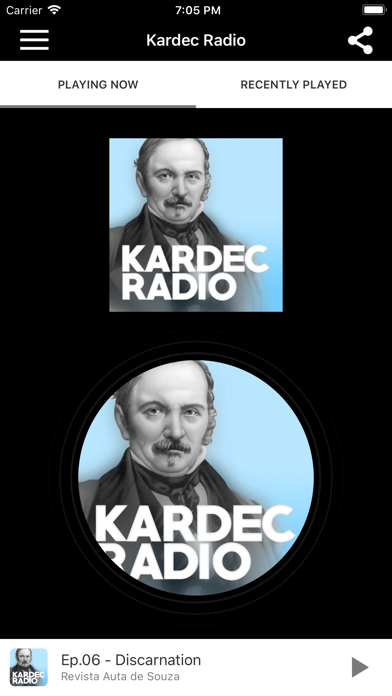 Kardec Radio iPhone screenshot 1 - Education app