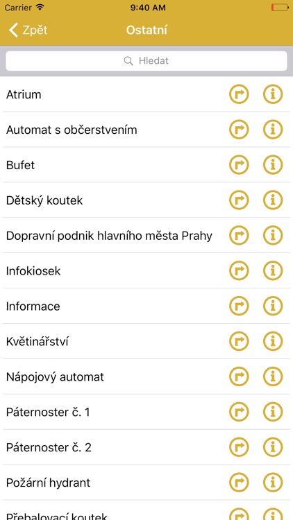 Škodův palác - navigace