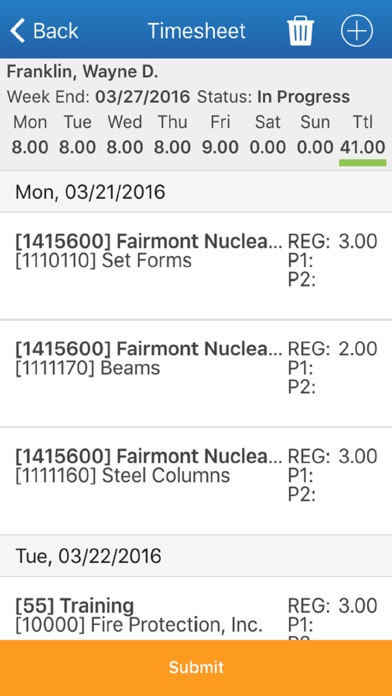 Screenshot #1 pour PENTA eTime 20.5