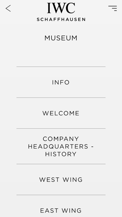 Audioguide IWC Museum Screenshot