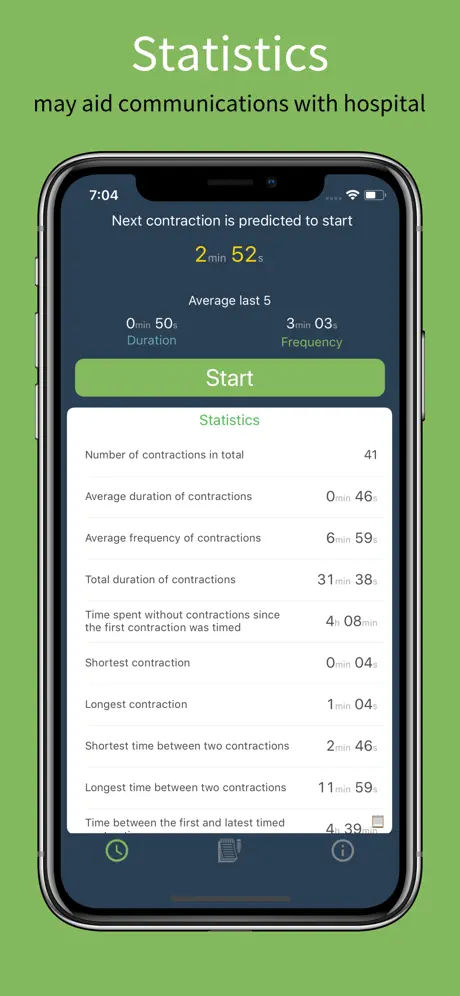 Birth Contraction Timer