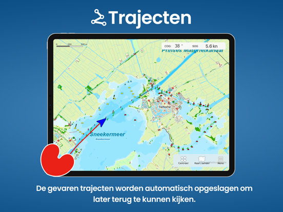 Vaarkaart Friese Meren iPad app afbeelding 4