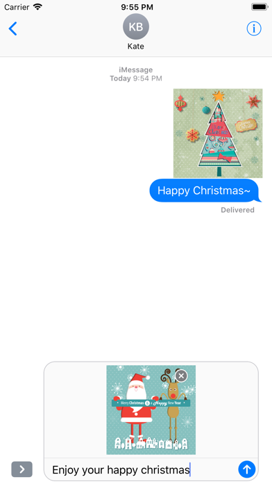 Animated Christmas Stickers - Screenshot
