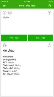 dịch tiếng anh - dịch anh việt iphone screenshot 1