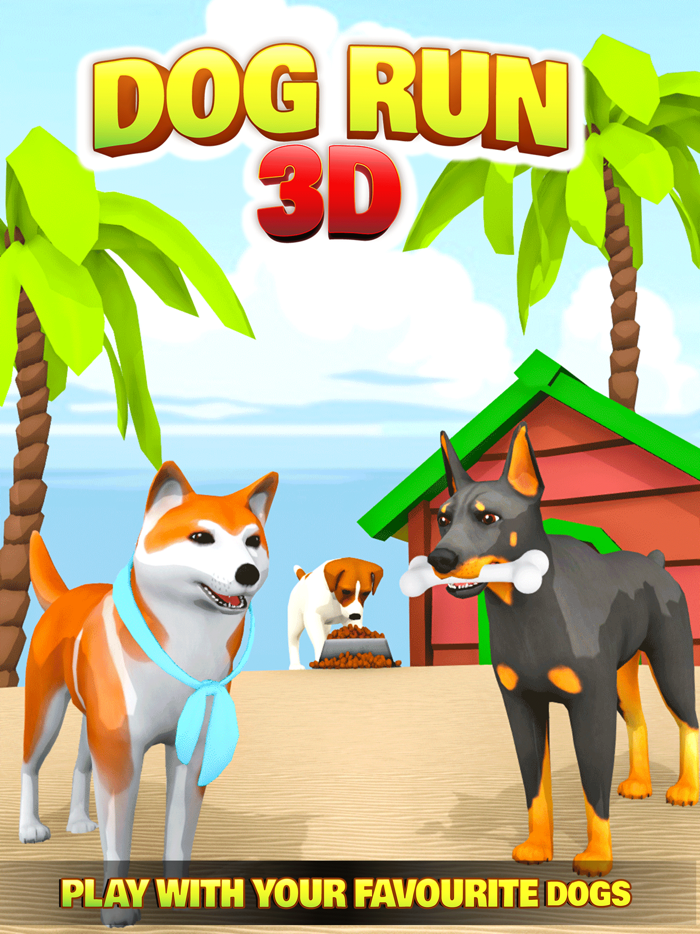 Dog Run Racer - Fun Race 3D