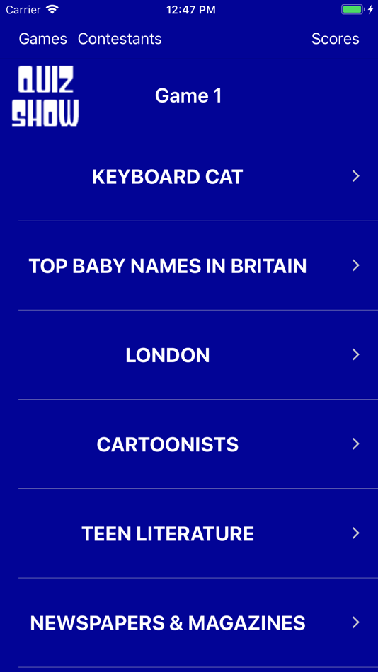 #1. Quiz Show Construction Kit (iOS) By: iStuff