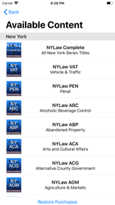 State Statute & Federal Law screenshot