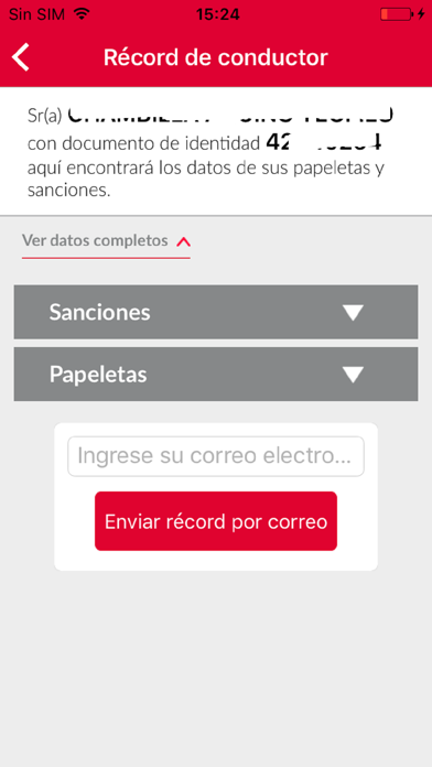 Licencia Conducir Screenshot