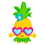 Beach Summer Pineapple Travel App Contact