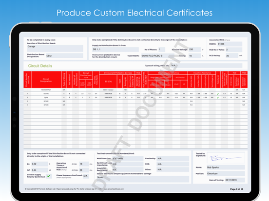 Pro Certs iPad screenshot