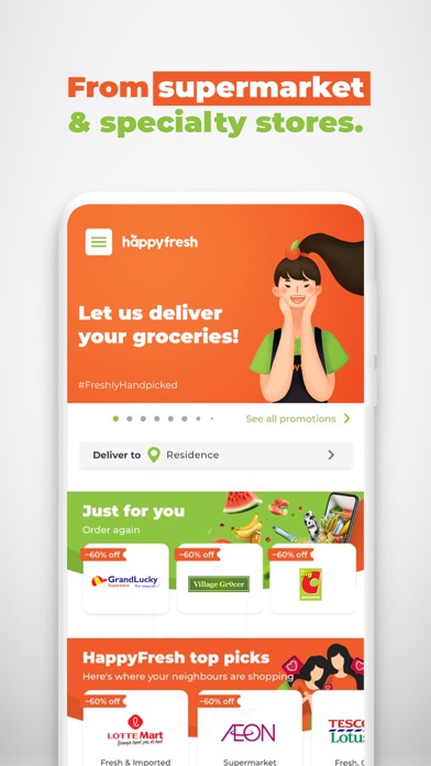 How to cancel & delete HappyFresh - Grocery Delivery from iphone & ipad 2