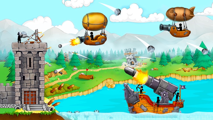 The Catapult: stick man game screenshot-6