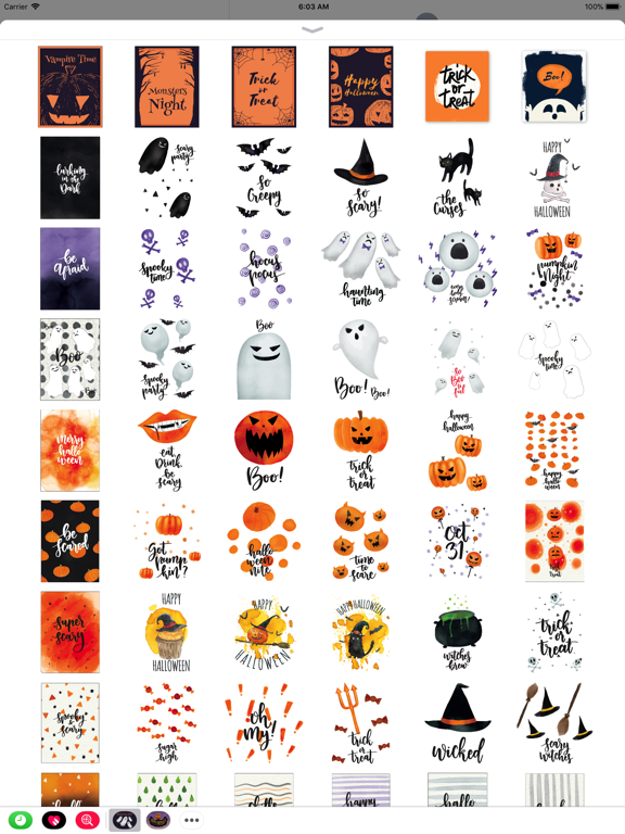 Screenshot #5 pour Cute Watercolor Halloween Pack