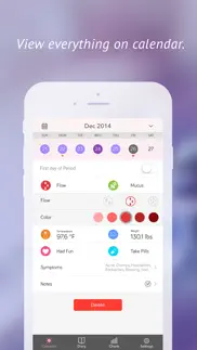 monthly cycles iphone screenshot 3