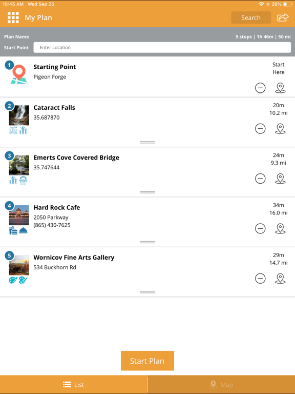 Smokies Travel Hub iPad screenshot 6 - Travel app