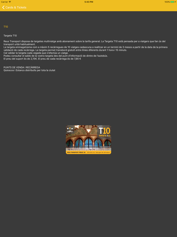 Reus Transport Bus ONLINE iPad screenshot 4 - Travel app