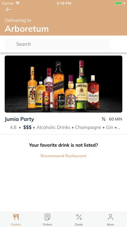 Jumia Party - Spirits & Beers