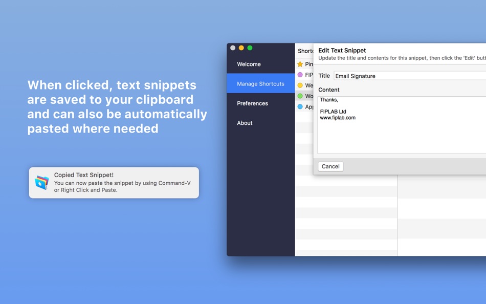 #3. Shortcut Bar - Instant Access (macOS) 게시자: FIPLAB Ltd