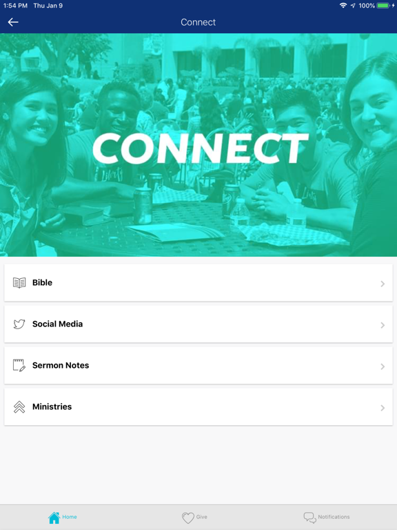 Liberty Baptist Newport Beach iPad screenshot 1 - Lifestyle app