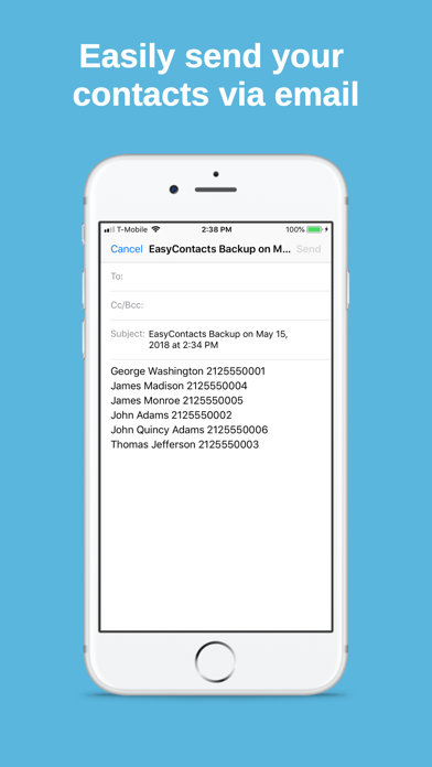EasyContacts - Contacts Backup screenshot 3