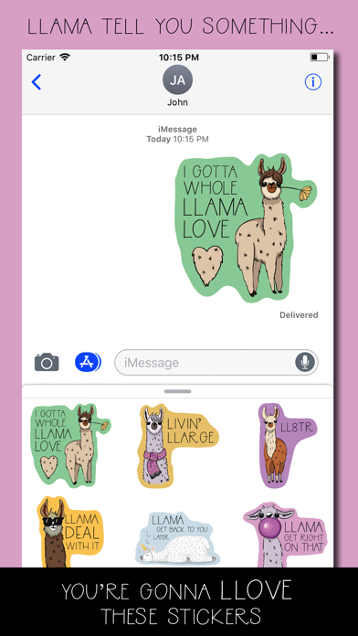 Punny Llamasのおすすめ画像1