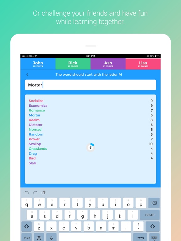 Screenshot #6 pour Word Chain - Word Game