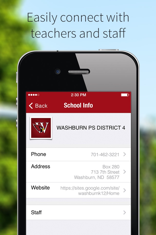 Washburn PS District 4 screenshot 2