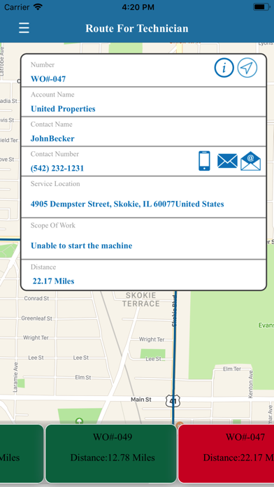 Biznussoft Field Service Screenshot