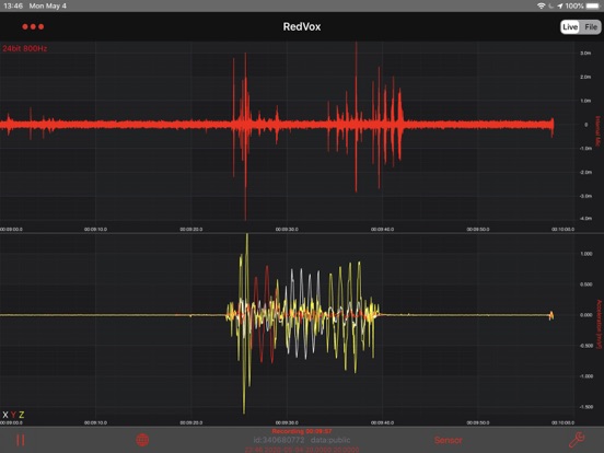 Screenshot #5 pour Infrasound Recorder