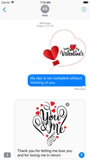 How to cancel & delete love stickers valentine's days 1