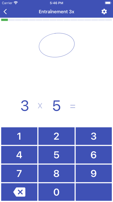 Screenshot #1 pour Table de multiplication. Axiom