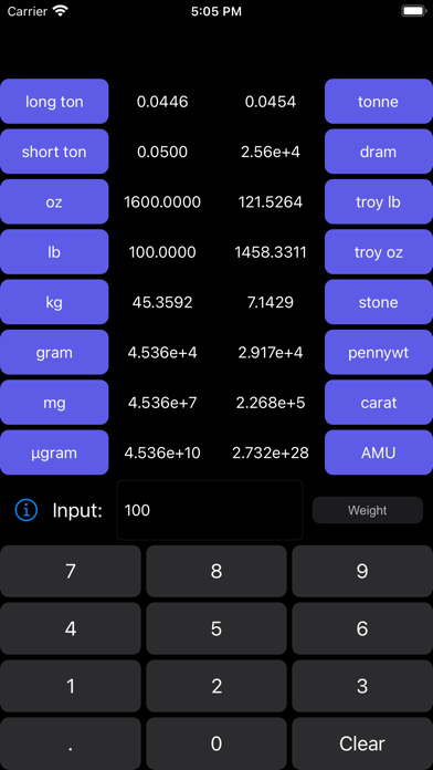 OPie Unit Converter Screenshot