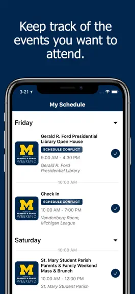 Game screenshot U-M Parents & Family Weekend apk