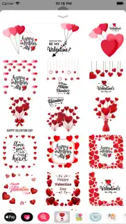 love stickers valentine's days iphone screenshot 3