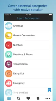 learn indonesian - phrasebook iphone screenshot 2